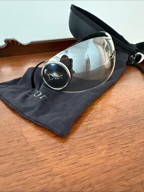 Dior Vintage Authentic by John Galiano Black Shield Sunglasses